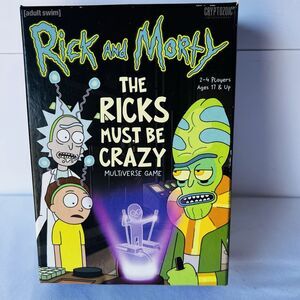 Rick and Morty The Ricks Must Be Crazy Multiverse Board Game Cryptozoic EUC